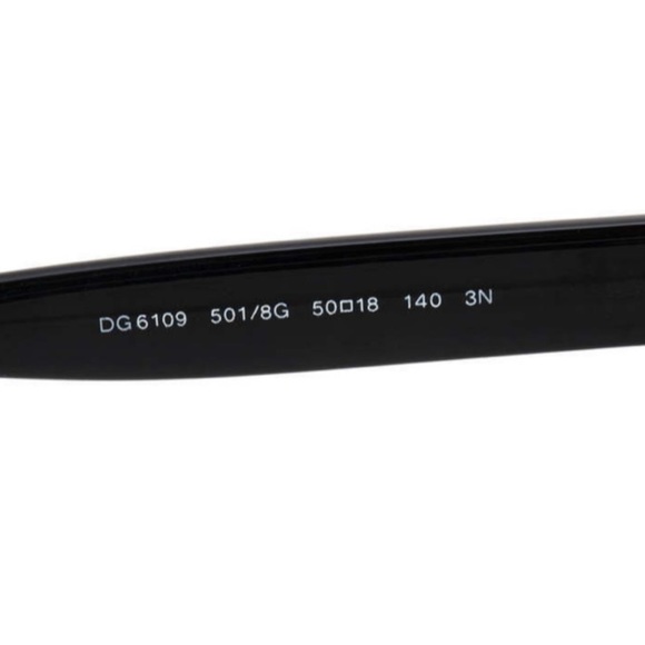 $540 Dolce&Gabbana Sequin Brows Sunglasses Embellished Cat Eye Black Runway NWT - Picture 8 of 13